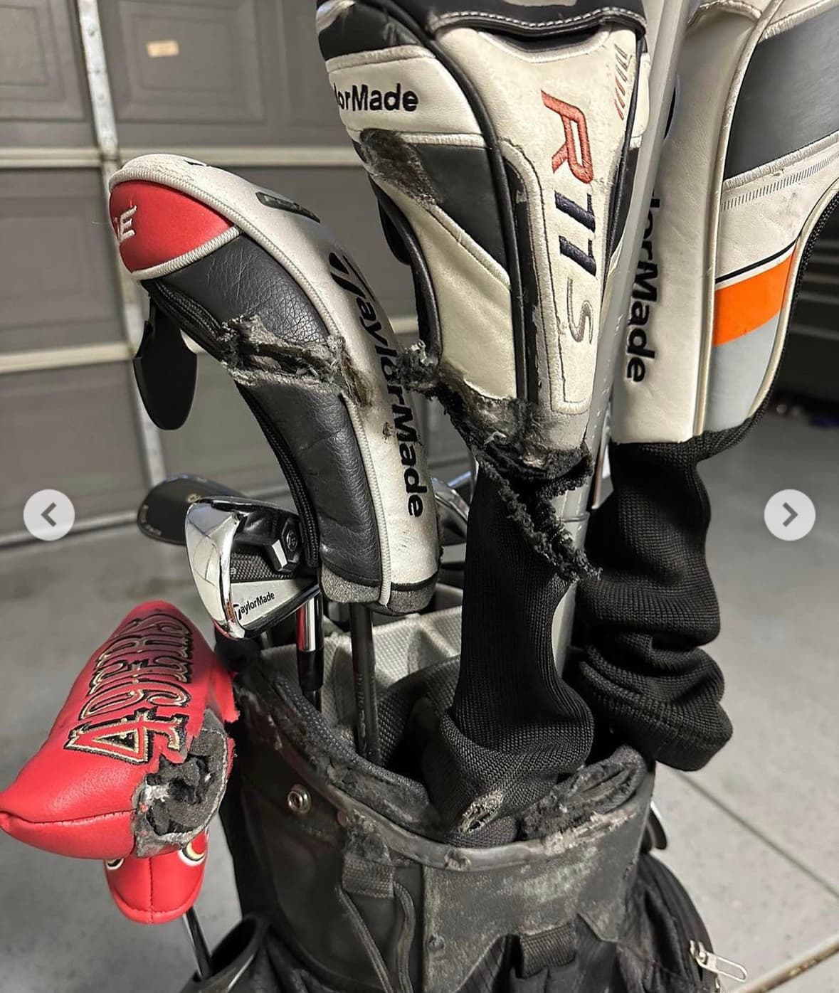 Damaged Golf Clubs